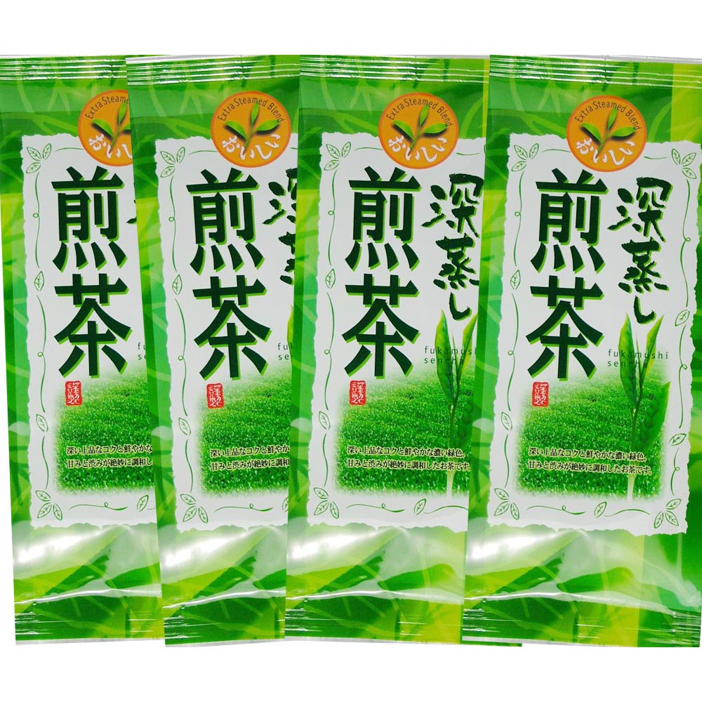 鹿児島県産 深蒸し煎茶100g 4袋セット【送料無料】 – お茶の通販なら